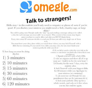 sissy roulete|Omegle .